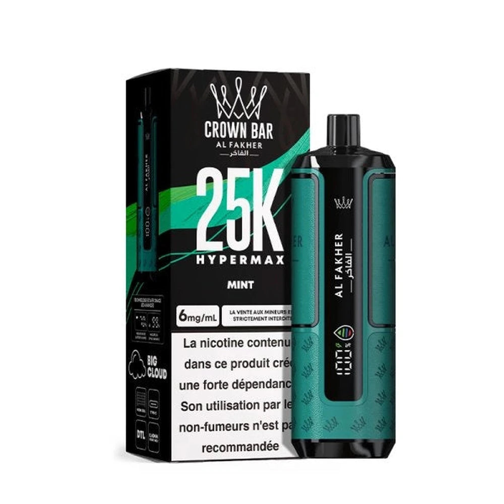 Puff Crown Bar 25K Hyper Max — Mint