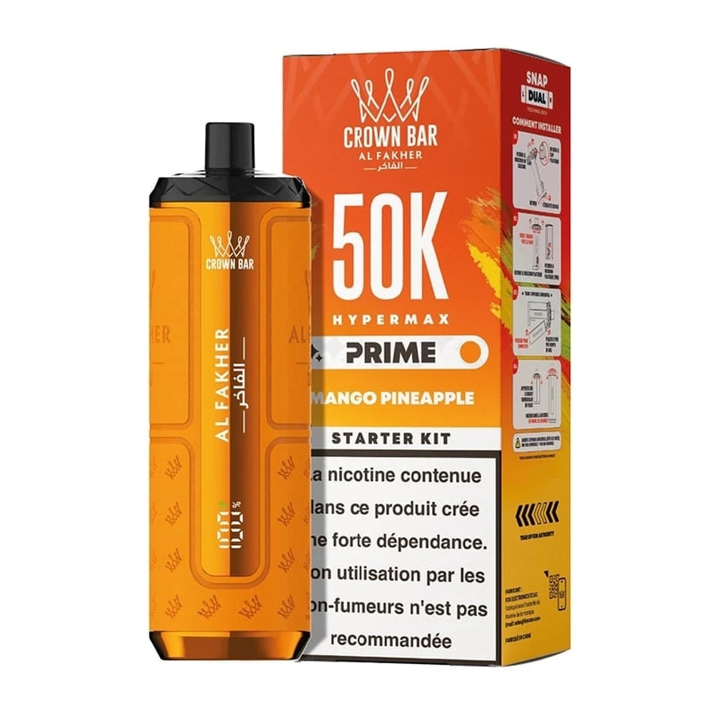 Puff Crown Bar 50K Hypermax Prime — Mango Pineapple