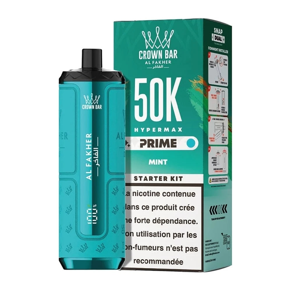 Puff Crown Bar 50K Hypermax Prime — Mint
