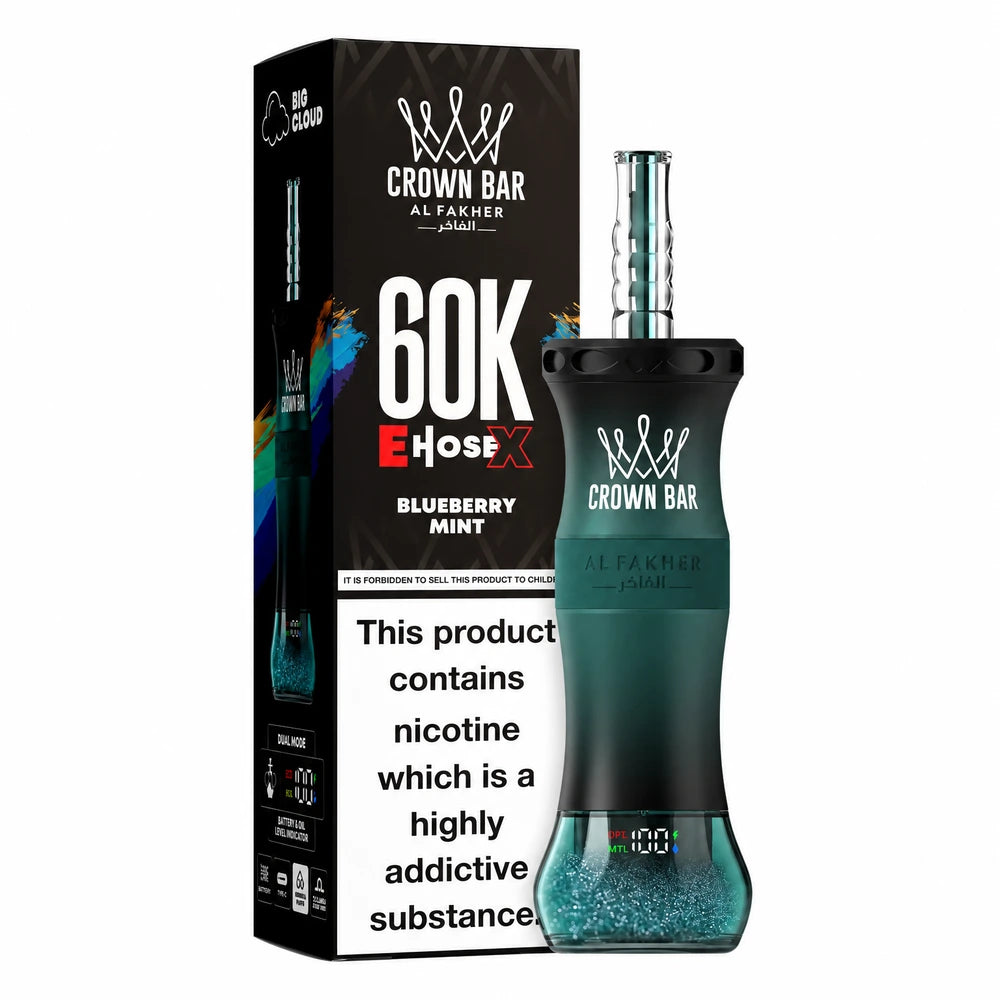 Puff Crown Bar 60K E-Hose X — Blueberry Mint