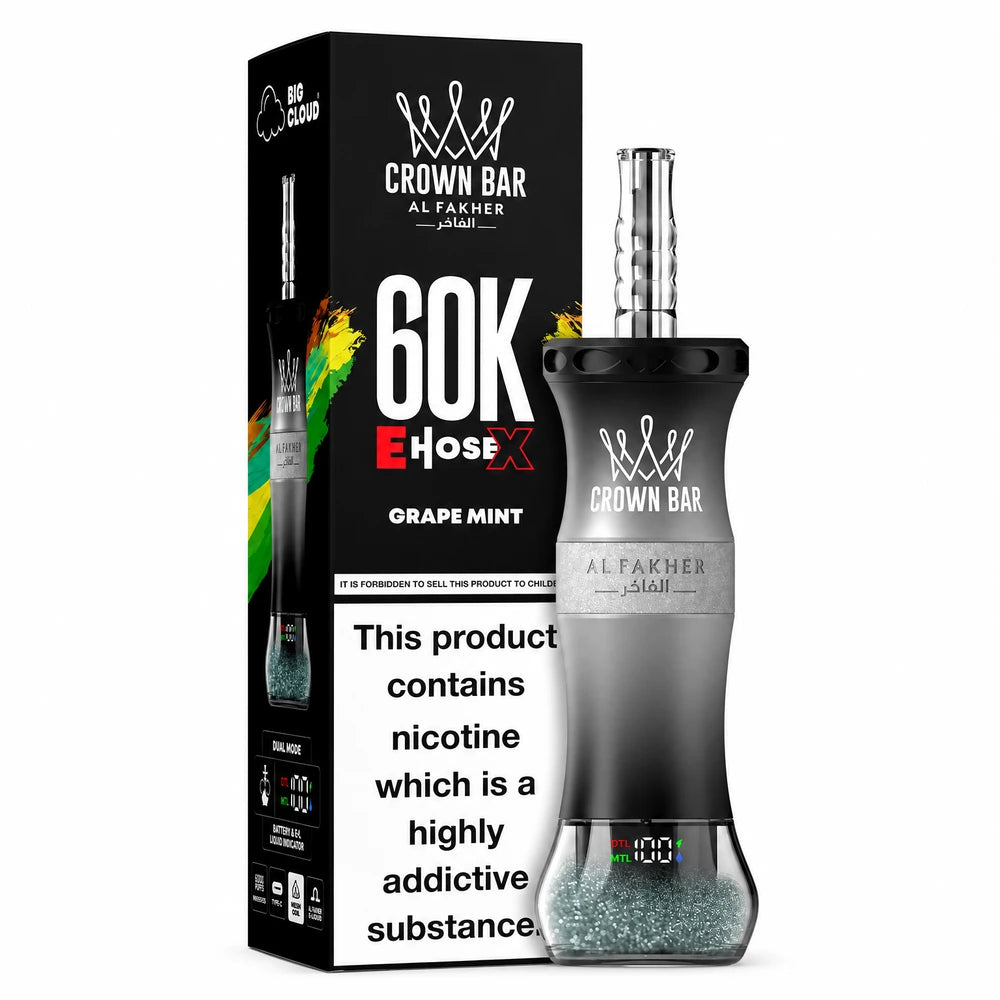 Puff Crown Bar 60K E-Hose X — Grape Mint