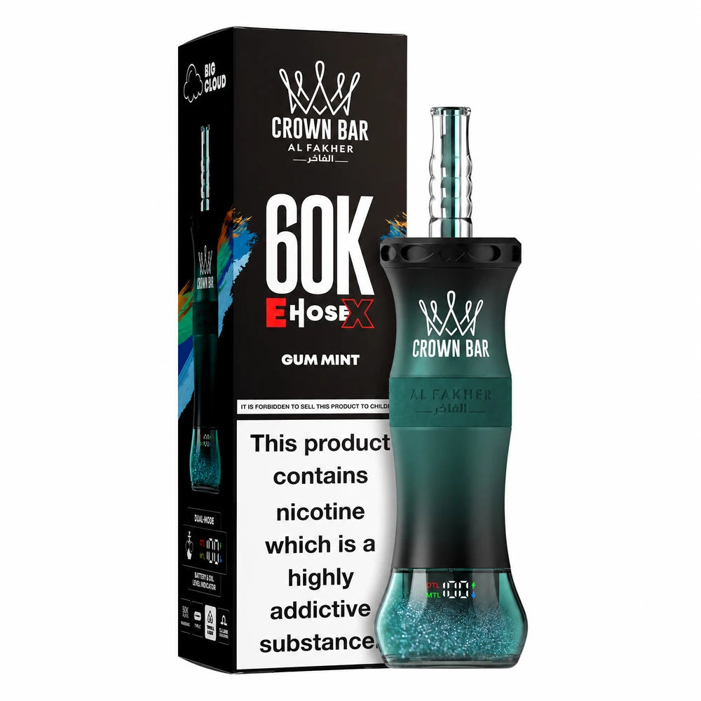 Puff Crown Bar 60K E-Hose X — Gum Mint