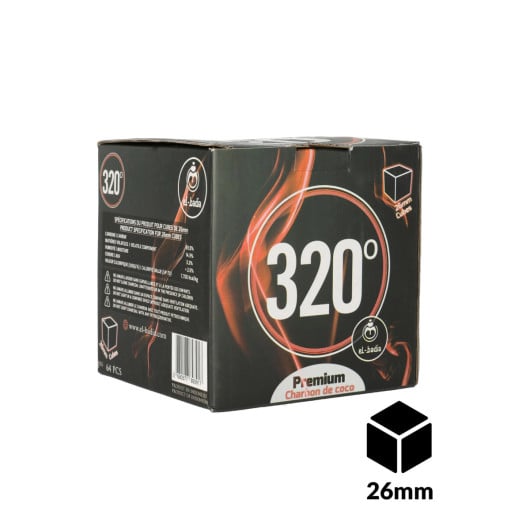Cubes de charbon coco 26 mm