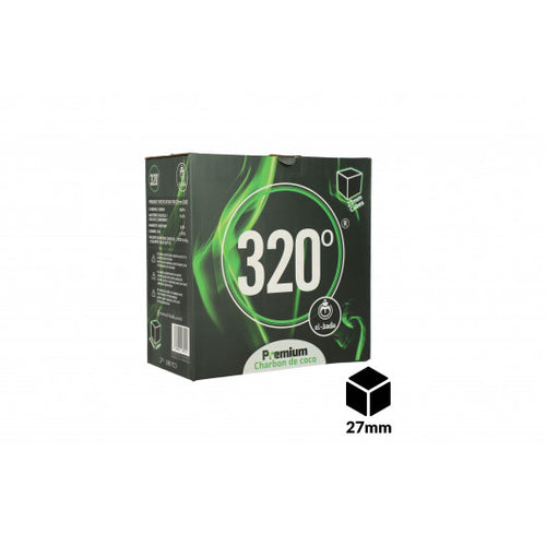 Charbons 320° cubes 27 mm, 2 kg