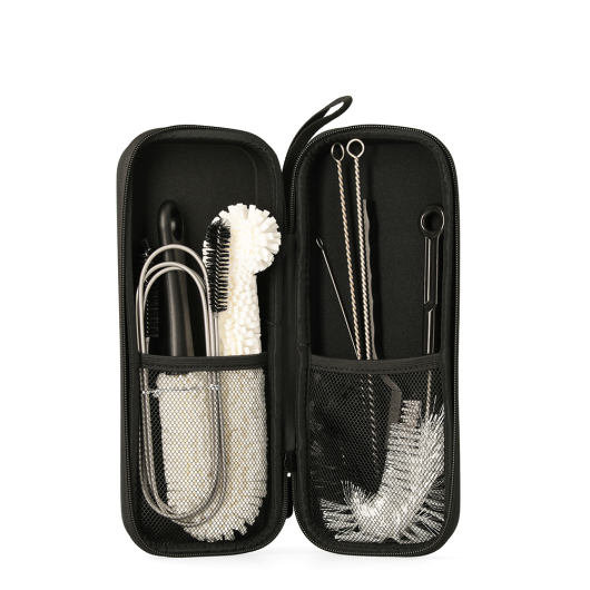 Kit de nettoyage, brosses détaillées