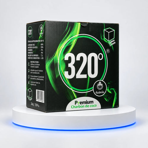 Charbons 320° CUBES 27 mm — 2 kg — photo studio
