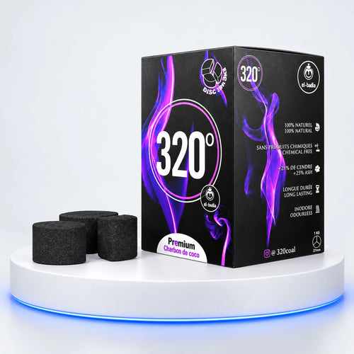 Charbons 320° DISC 3B XL — 1 kg — photo studio