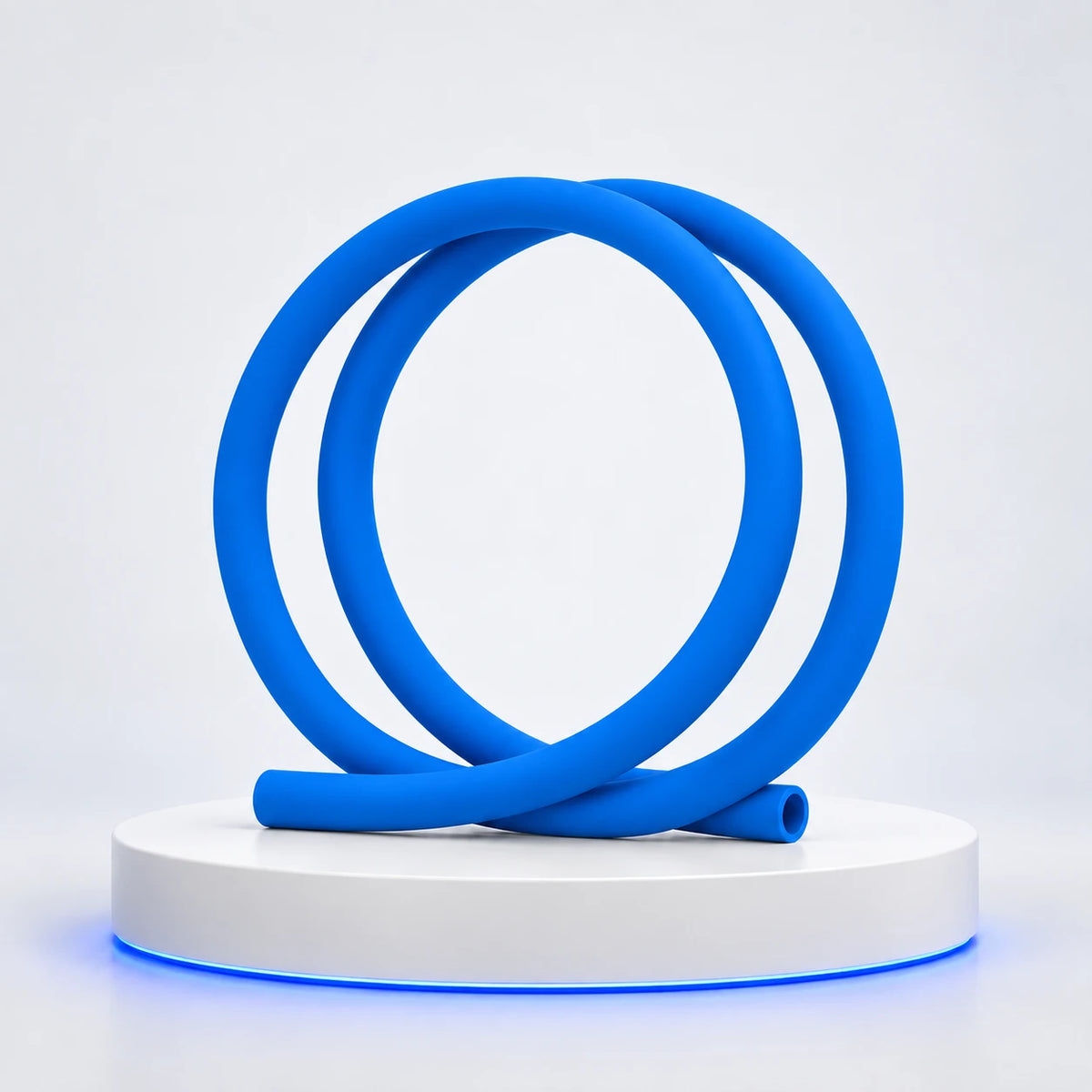 Tuyau silicone Soft Touch — Bleu clair — photo studio