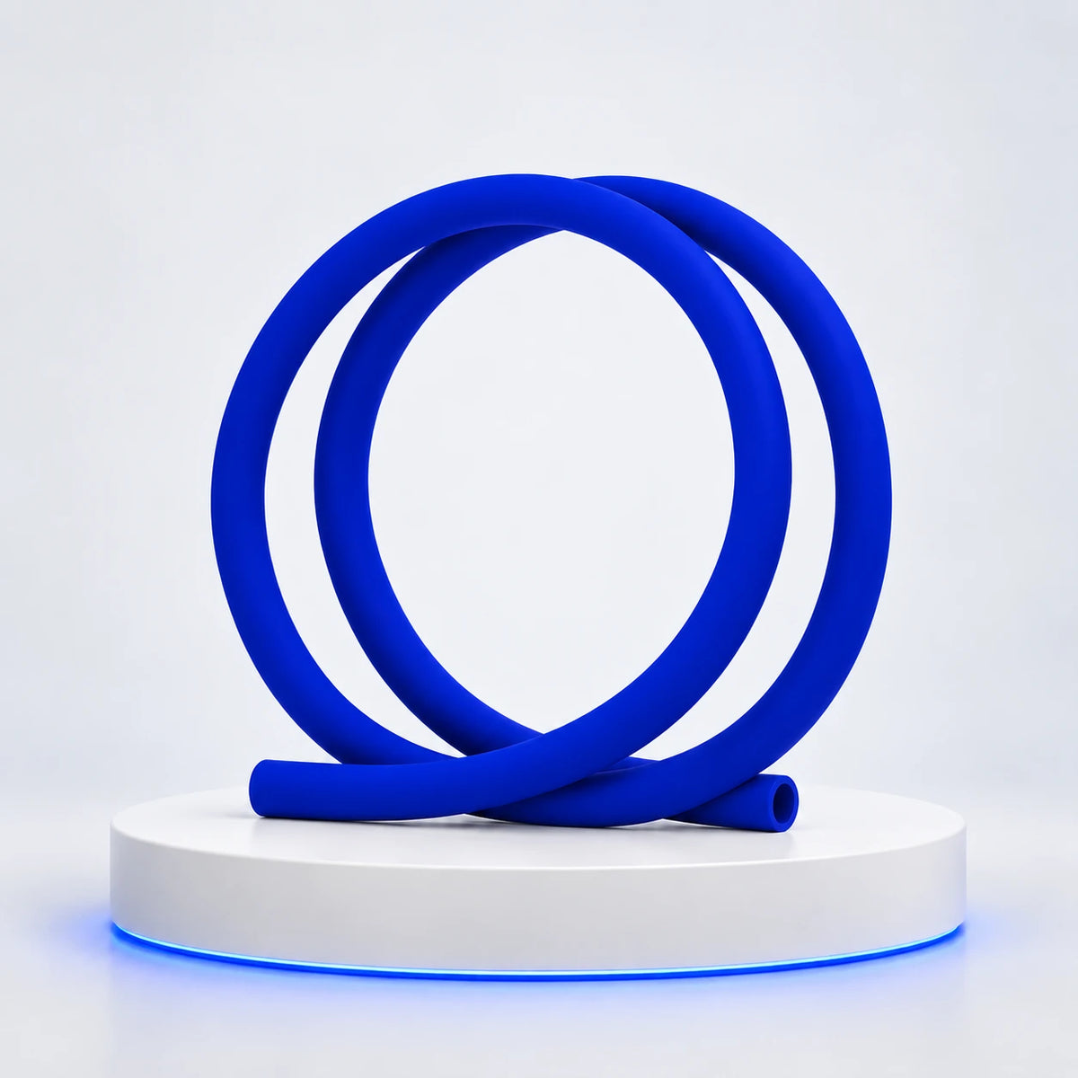 Tuyau silicone Soft Touch — Bleu foncé — photo studio