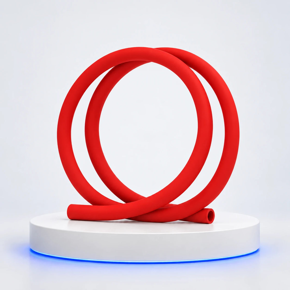 Tuyau silicone Soft Touch — Rouge — photo studio