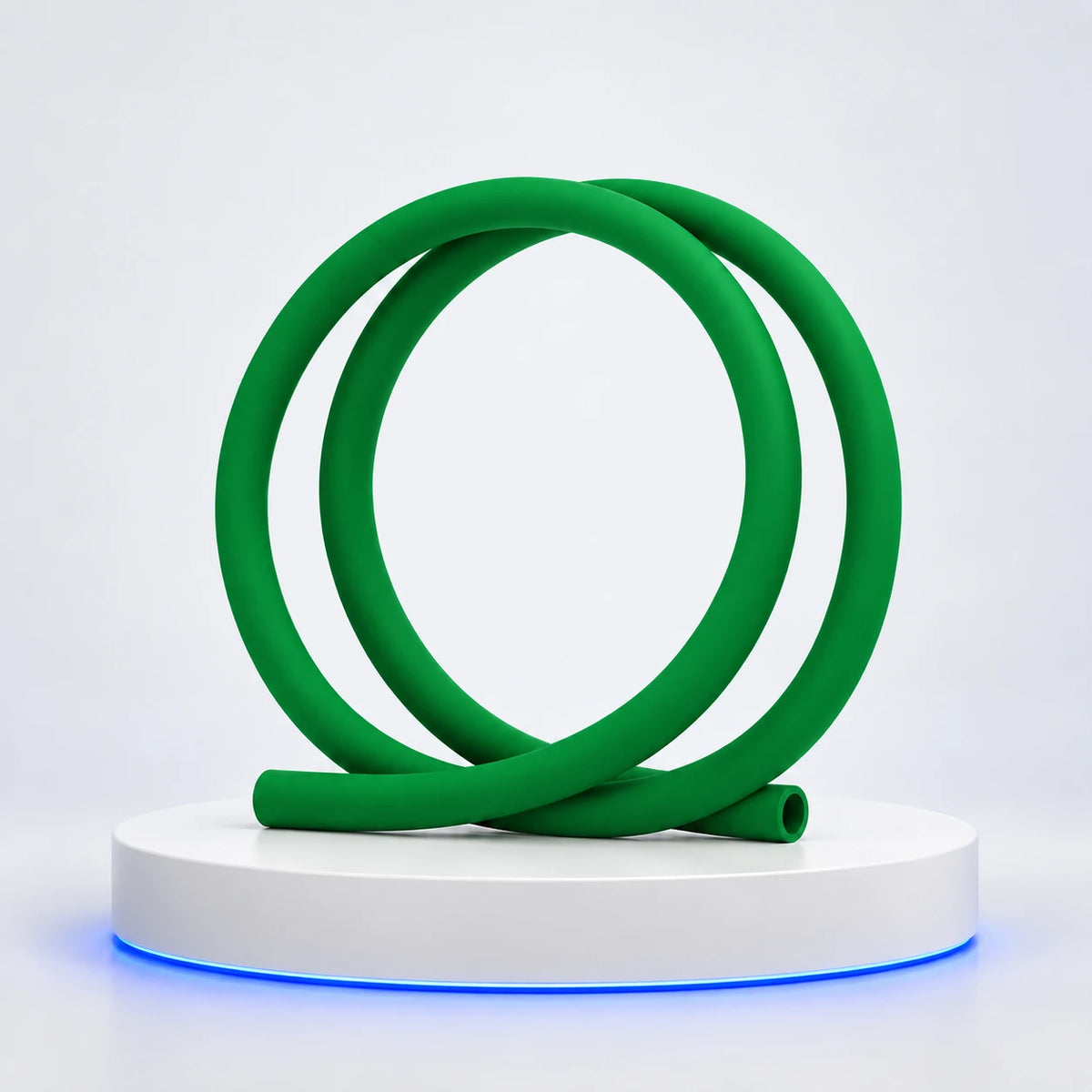 Tuyau silicone Soft Touch — Vert foncé — photo studio